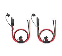 FytStycale 2 Pièces de Câble D'extension pour Connecteur de Batterie SAE 16AWG, Adaptateur SAE vers O