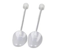 FytStycale 2 Pièces Embauchoir Réglable Support Forme Chaussure Extenseur Largeur Insert Pratique Métal PP Adapté Aux Hommes Femmes pour Sneakers Bottes Portable, Clair
