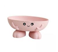 FytStycale 2 X Porte-savon, Porte-savon, Facile à Nettoyer, égouttoir à Savon Auto-drainant, Porte-savon, Porte-savon, Boîte à Savon de Voyage pour Le Bain, Rose, 3 pièces