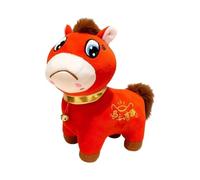 FytStycale 2026 Année Du Cheval Peluche Animé Doux et Confortable pour Salon Maison Table Voiture, Visage En Pleurs de