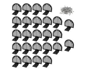 FytStycale 25 Grilles de Retenue de Neige pour Toitures Métalliques, Butées, Bloqueurs D'accumulation, Joints Debout, Retenue de Neige pour Toitures Métalliq