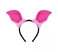 FytStycale 2x 3 Pièces Serre-tête Oreilles Cochon Headdress Polyestère Souple Déguisement Ensemble Événement Cosplay pour Femme Fête Costume Maison