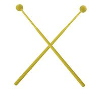 FytStycale 2x Maillets de Glockenspiel, Maillets Durs, de Xylophone, de Glockenspiel pour Carillon énergétique, Xylophone, Bloc de Bois et Cl, JAUNE