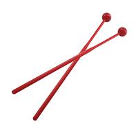 FytStycale 2x Maillets de Glockenspiel, Maillets Durs, de Xylophone, de Glockenspiel pour Carillon énergétique, Xylophone, Bloc de Bois et Cl, Rouge