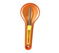 FytStycale 3 Pièces Kit de Sculpture de Citrouille Set pour Lanterne Couteau de Décoration et Cuillère avec Conception Empilable Adapté pour Les Projets de BRIC, Orange