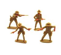 FytStycale 4 Figurines de Cowboy Réalistes pour Décor de Table à Sable, Accessoires de Cinéma, Scènes Miniatures de Jardin Féerique, Diorama.