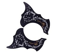 FytStycale 4 Pièces Plaque Folk Guitare Accessoire Guitare Folk Acoustique Protection Grattage Musique Plaque Remplaçante Instrument Matériau PVC Convien, 2 *