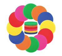 FytStycale 48 Pièces Marqueurs de Tapis Repères Circulaires Points D'Assise Jeu Éducatif Pastilles Antidérapants et Réutilisables pour Activités de Groupe et Exe, Multicolore, 48 Pièces
