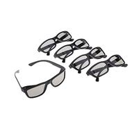 FytStycale 5 Pièces Lunettes 3D Lunettes de Cinéma Lunettes Passives Lunettes Polarisées Structure Légère et Résistante Adaptées pour Télévision Film Cadeau, Noir