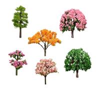 FytStycale 6 Arbres Artificiels Miniatures, Accessoires Réalistes, Décoration de Micro-, Modèles D'arbres Variés pour Projets de Bricolage