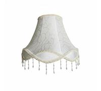 FytStycale Abat-Jour Lampadaire Large Size Abat-Jour Tissu Matériau Éclairage, 宫廷款米白印花