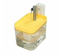 FytStycale Abreuvoir Automatique Nettoyage Facile Anti-Fuite pour Chiens, Jaune Transparent, Capteur D Eau Vive en Circulation