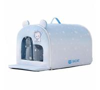 FytStycale Abri Rafraîchissant Maison pour Chat Lit pour Animaux de Compagnie Système à Trois Couches Portative Convenant aux Chats et Chiens en Été Usage Quotidien, Bleu, L