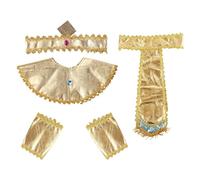 FytStycale Accessoires de Costume égyptien Féminin pour Halloween : Ceinture, Col, Manchettes et Bandeau