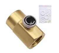 FytStycale Adaptateur Bouteille Connecteur pour Recharge Cylindre CO2 Accessoires Maison En Laiton avec Soupape de Sécurité Adapté Aux Machines Usage D, Tr21 4 Vers Cga320