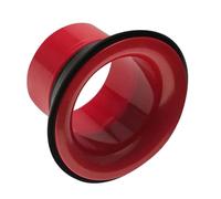 FytStycale Amplificateur de Grosse Caisse, Sourdine pour Rosace, Protection pour évent de Batterie, Accessoires pour Instruments de Batterie, Rouge