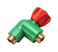 FytStycale Angle Valve Soupape D'Arrêt Robinet de Commande Eau Chaude Froide Vanne Triangle Grande Ouverture Matériau Anti- Adapté Installation Salle de, Style A