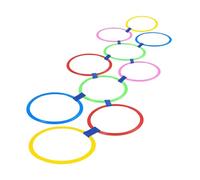 FytStycale Anneaux de Marelle Cerceaux D'Agilité Rond Jeu de Motricité Sac à Activité Pédagogique Stimulante pour Garçon Fille Installation Intérieur, 28cm