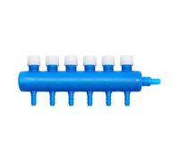 FytStycale Aquarium Air Tubing Splitter avec Système de Connexion à 3 Voies Distributeur et Séparateur d'air Oxygène Valve de Débit Réglable en PP Adapté pour AQ, 6 Voies