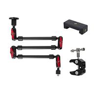 FytStycale Articulé Flexible Universel Aluminium Ajustable avec Filetage Multiple pour Appareil Photo Adapté à Prise de Vue Studio Dé, 3 Sections pour