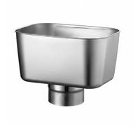 FytStycale Avaloir Carré Inox Installation Facile Entonnoir Pluie Inox Haute Efficacité Système Drainage, Ø63