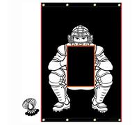 FytStycale Bâche Baseball avec Zone Strike Léger Cible Baseball avec Tenurs Robuste Filet Poches Cibles pour Lanceurs, Jardin