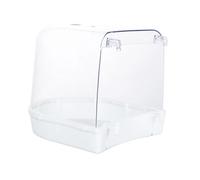 FytStycale Bain d'oiseaux, Bassine pour Oiseaux, Boîte de Bain, Baignoire Suspendue pour Oiseaux, Accessoires avec Fixations Renforcées, en Polypropylène et, Blanc