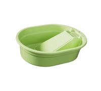 FytStycale Bassine à Lessive avec Planche à Laver Intégrée, Bac à Laver Polyvalent, Cuve de Lavage Manuel Économie d'Espace pour Maison Salle de Bain Balcon, Vert