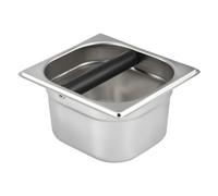 FytStycale Boîte à en acier inoxydable - Cadeau idéal pour la maison et la cuisine - Accessoire robuste pour café et boutique - Bac à déchets de, S