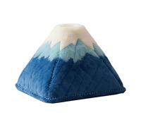 FytStycale Boîte à Mouchoirs Décorative Couvercle de Boîte à Mouchoirs Distributeur de Serviettes Organisateur Art Créatif en Tissu Souple Au Design Montagne App, Bleu