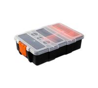 FytStycale Boîte à Outils pour Composants électroniques - Boîte de Rangement - Quincaillerie - Petite Boîte à Outils - Rangement pour Visserie - Kit de Réparatio, 13.5 X 20 X 5.8 Cm