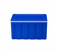 FytStycale Boîte de Livraison Isotherme Thermal Barrier Thermique Glacière de Transport Verrou Étanche Boîte Frigorifique Rigide pour Maison, Bleu, Classique, Couvercle Séparé