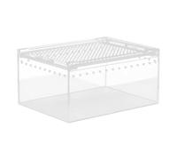 FytStycale Boîte D'Élevage pour Animaux Exotiques en Acrylique Conception Étanche avec Ventilation Adaptée Aux Lézards Serpents et pour Habitat et Trans, 20cmx15cmx10cm