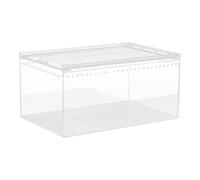 FytStycale Boîte D'Élevage pour Animaux Exotiques en Acrylique Conception Étanche avec Ventilation Adaptée Aux Lézards Serpents et pour Habitat et Trans, 30cmx20cmx15cm