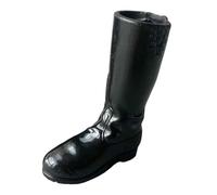 FytStycale Bottes Miniatures à L'échelle 1/6, Chaussures Décontractées Noires, Bottes de Chevalier Décoratives à Monter Soi-même, Modèles Miniatures pour ADU