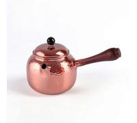 FytStycale Bouilloire En Cuivre Véritable Théière En Cuivre Compact Pot à Thé pour Bureau, Théière En Cuivre À Poignée Latérale