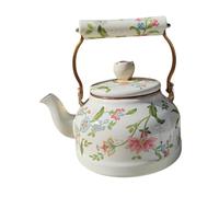 FytStycale Bouilloire en émail avec manche en porcelaine 2,5 L cafetière en teckettle pour restaurant