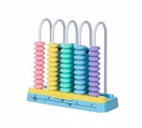 FytStycale Boulier pour Enfants Aide Pédagogique Boulier d'apprentissage Stimule la Pensée Logique Compteur d'apprentissage Mathématique pour École, Maison, Bleu, 5rangées
