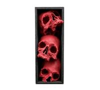 FytStycale Cadre Décoratif pour Livres Gothique Décoration Bibliothèque avec Crânes Compact Figurine pour Halloween, Bleu, 15 Cm