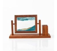 FytStycale Cadre Mouvant avec Porte-Stylo Transparent Tableau avec Base Apaisant Cadre Base pour Étudiants, Image, Ascension Vers Les Nuages Bleus