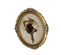 FytStycale Cadre Photo Ancien Porte-image Centre de Table et Suspension Murale En Résine Détaillée pour Un Baroque Adapté Aux Souvenirs et Célébrations, 14 Pouces