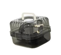 FytStycale Cage pour Hamster avec et Roue d'exercice, Cage Transparente pour Petits Animaux - Habitat pour écureuils et Petits Animaux, Noir