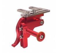 FytStycale Caisson Étanche Appareil Photo Levier Déclencheur sous-Marin Tige Extension Support Ajustable Alliage d'Aluminium Résistant Plaque Rainurée Visserie, Rouge