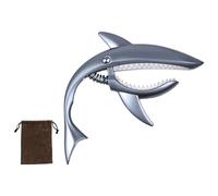 FytStycale Capodastre Requin pour Guitare, Pince à Ressort, Dispositif de Tonalité En Alliage de Zinc pour Mandoline et Banjo, argent mat