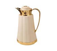 FytStycale Carafe à Café Portable Arabique Isolant Verseuse avec Bec Anti-goutte Doublure En Verre Poignée Pratique Convient pour Cuisine Bureau Chambre, or Jaune