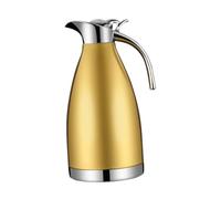FytStycale Carafe Isotherme avec Couvercle pour Café Thé En Acier Inoxydable Silicone Conservation Température Efficace Adapté pour Restaurant Mariage F, or