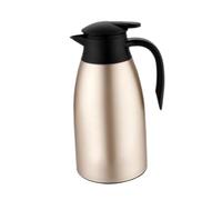 FytStycale Carafe Thermique avec Rétention Thermique Avancée Café Thé Pot Distributeur de Boisson Acier Inoxydable Silicone Adaptée à Famille Bureau, or