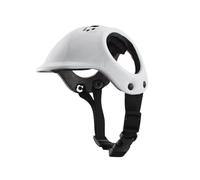 FytStycale Casque pour Animaux de Compagnie avec Intégrées, Robuste, Réglable et Confortable, Double Ouverture pour Les Oreilles, Matériau PP Rembourré, C, Blanc