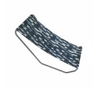 FytStycale Chaise de Camping Pliante Facile à Transporter Chilienne Simple Confortable Mobilier D'extérieur pour Jardin, Piscine, Bleu+Blanc Graffiti