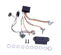 FytStycale Circuit de Micro Basse, Circuit de Préampli Basse électrique, Circuit de Préampli EQ Actif Précâblé, Kit Complet de Contrôle de Tonalité pour Micros D, 2 Bandes